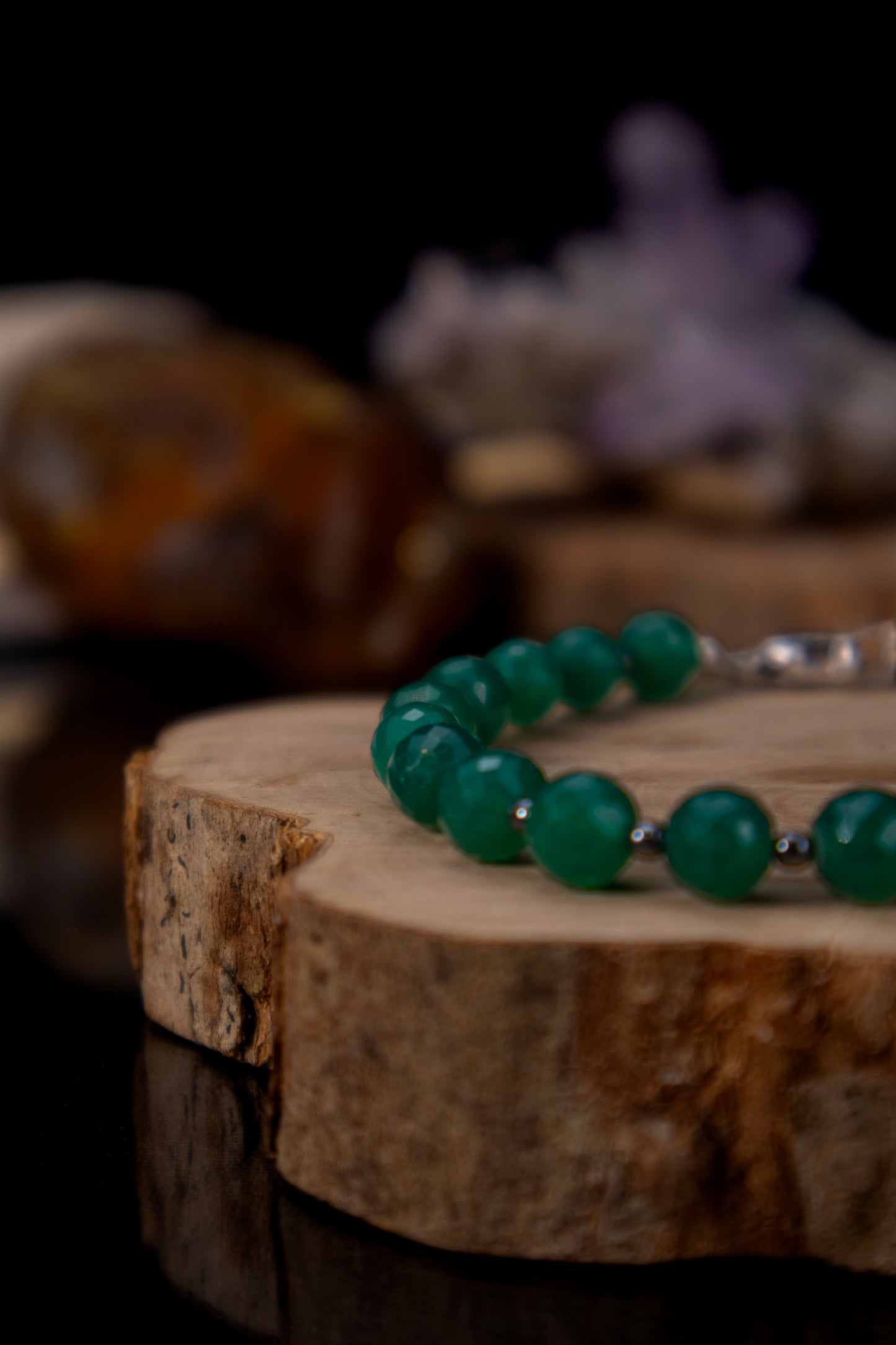 Brazalete crisoprasa